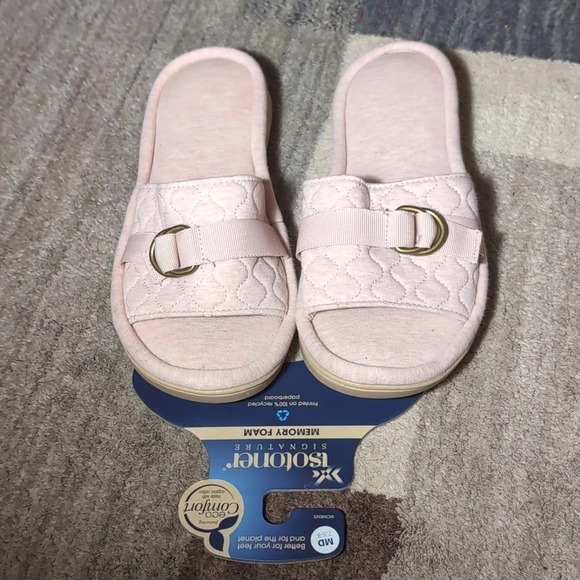 isotoner Comfort Quilted Women's Slide Slippers - Picture 2 of 8